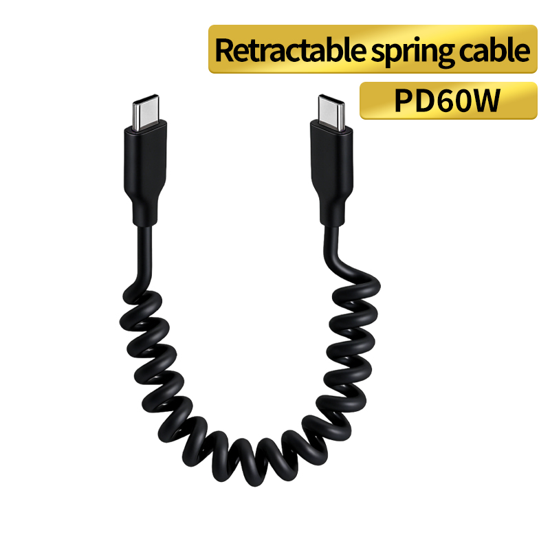 Coiled USB C Cable