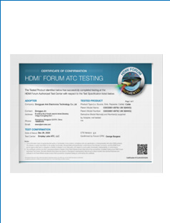 HDMI 2.1V certification